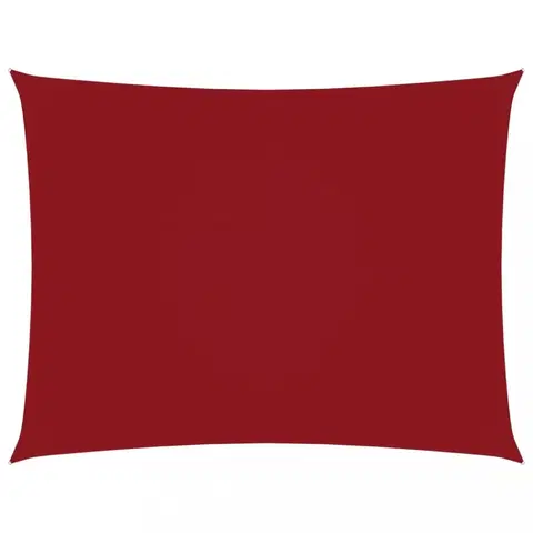Stínící textilie Tieniaca plachta obdĺžniková 5 x 6 m oxfordská látka Dekorhome Červená