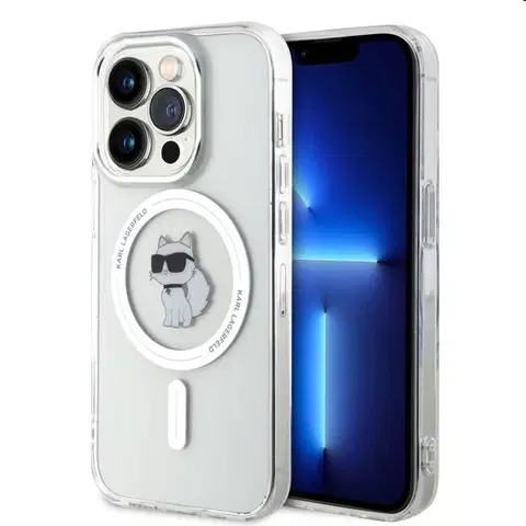 Puzdrá na mobilné telefóny Puzdro Karl Lagerfeld IML Choupette MagSafe pre Apple iPhone 15 Pro, transparentné 57983116843
