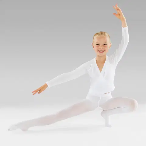 balet Dievčenské baletné pančuchy biele