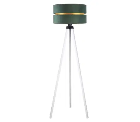 Lampy   - Stojacia lampa DUO 1xE27/60W/230V zelená/biela 