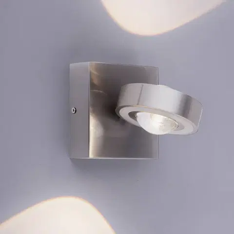 SmartHome nástenné svietidlá Q-Smart-Home Paul Neuhaus Q-MIA nástenné LED svietidlo, oceľ