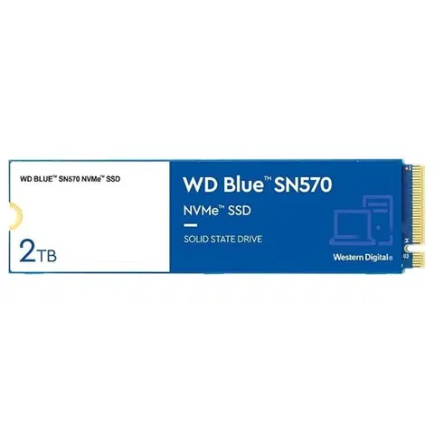 Pevné disky WD Blue SN570 SSD disk 2 TB NVMe M2 2280 WDS200T3B0C