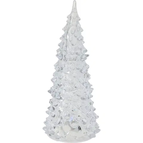 Vianočné dekorácie Vianočná LED dekorácia Farebný stromček, 17 cm