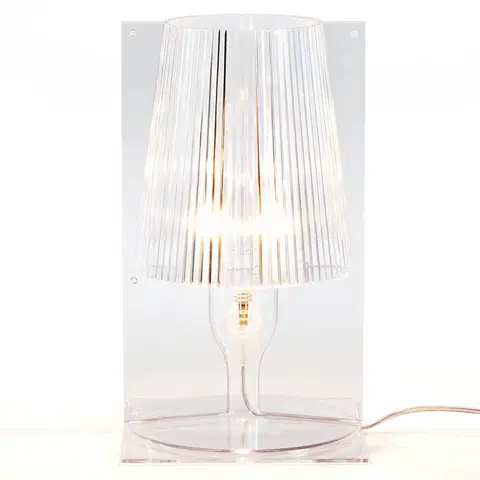 Stolové lampy Kartell Kartell Take dizajnérska stolná lampa, priehľadná