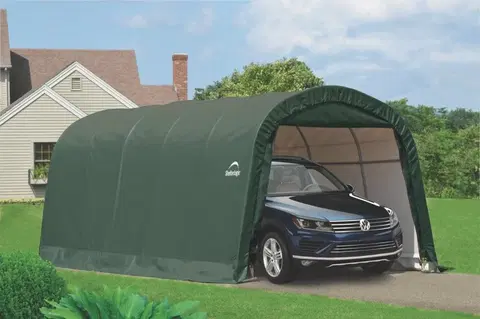 Garážové stany Náhradná plachta pre garáž 3,7 x 6,1 m zelená Dekorhome