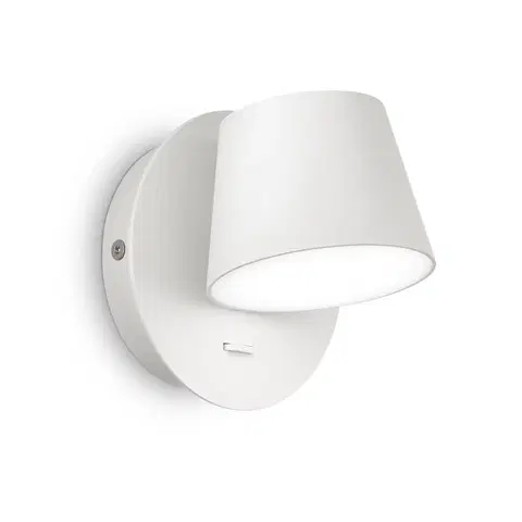 Nástenné svietidlá Ideallux Ideal Lux Gim LED svetlo hlava nastaviteľná biela