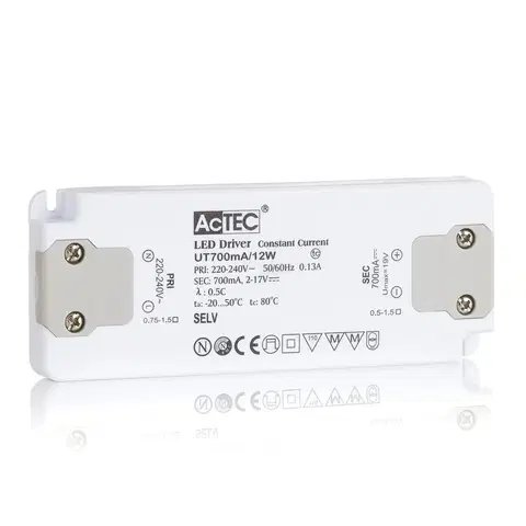 Napájacie zdroje s konštantným prúdom AcTEC AcTEC Slim LED budič CC 700mA, 12W