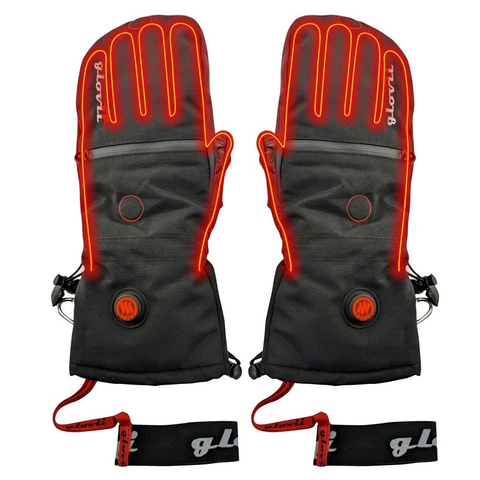 Zimné rukavice Vyhrievané palčiaky 2v1 Glovii GS21 čierna - S