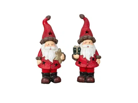 Vianočné dekorácie MAKRO - Santa 27,5cm rôzne druhy