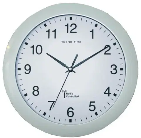 Hodiny Nástenné DCF hodiny Trend Line, biela 30 cm