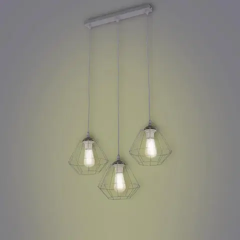Moderné lampy do obývačky Luster Diamond Grey 4304 LW3
