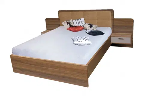 Manželské postele BANDI manželská posteľ so stolíkmi EF3L