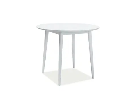 Jedálenské stoly KLARSON, jedálenský stôl, biely