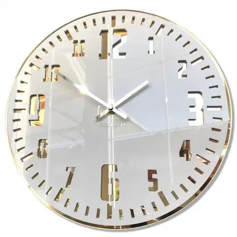 Hodiny Nástenné akrylové hodiny Unique Flex z117-2-0-x, 30 cm, zlaté