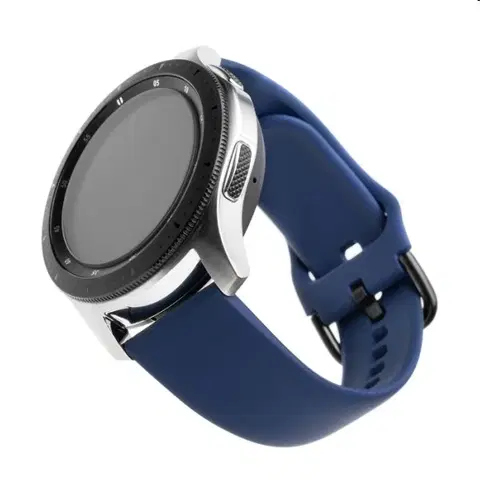 Príslušenstvo k wearables FIXED Silikónový remienok s Quick Release so šírkou 22 mm pre inteligentné hodinky, modrá