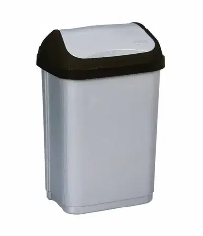 Odpadkové koše Kinekus Kôš na odpad preklápací 10 l, plastový, BIN, sivý