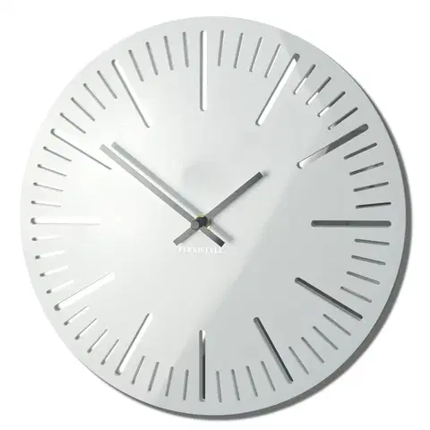 Hodiny Nástenné akrylové hodiny Trim Flex z112-2-0-x, 30 cm, biele