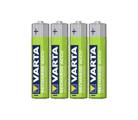 Predlžovacie káble VARTA Varta 5703301404 - 4 ks Alkalická batéria RECHARGE  AAA  1,2V 