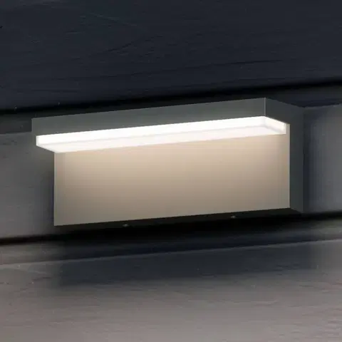 Vonkajšie nástenné svietidlá Philips Philips Bustan hranaté vonkajšie LED svietidlo