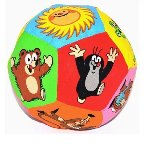 Hračky - Lopty a loptové hry WIKY - Textilná lopta KRTKO