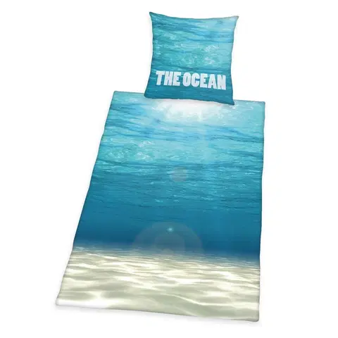 Obliečky Herding Bavlnené obliečky The Ocean, 140 x 200 cm, 70 x 90 cm