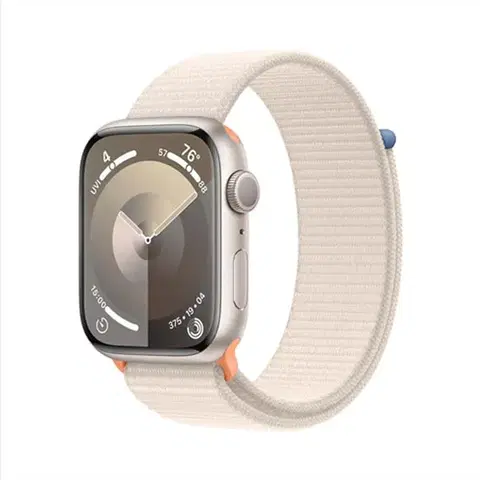 Inteligentné hodinky Apple Watch Series 9 GPS 45mm hviezdna biela , hliníkové puzdro so športovým remienkom hviezdna biela MR983QCA