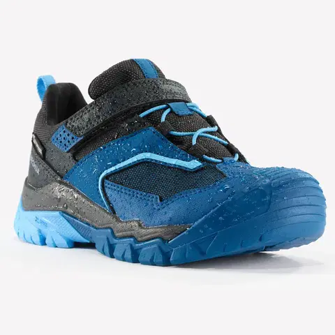 tenis Detská turistická nepremokavá obuv Crossrock so suchým zipsom 28-34 modrá