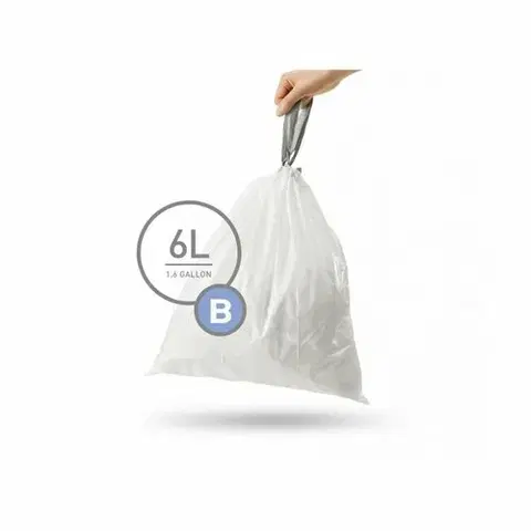 Odpadkové koše Simplehuman Vrecká do odpadkového koša B 6 l, 90 ks