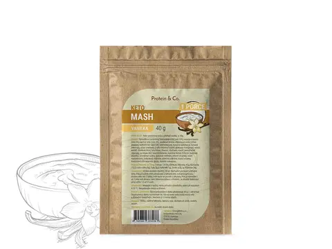 Ketodiéta Protein & Co. Keto mash - proteínová diétna kaša 1 porcia – 40 g Zvoľ príchuť: Vanilka