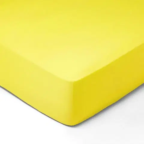 Plachty Forbyt, Prestieradlo, Jersey, svetlo žltá 70 x 140 cm