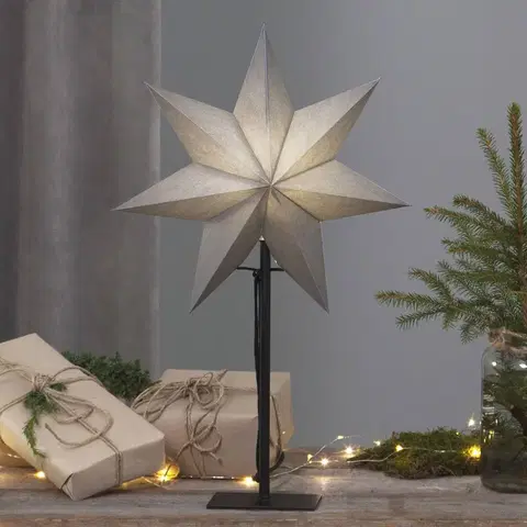 Vianočné svetelné hviezdy STAR TRADING Stojaca hviezda Ozen výška 55 cm