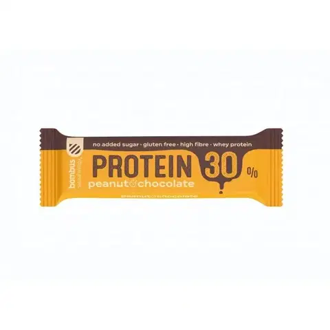 Proteínové tyčinky Bombus PROTEIN 30 % 20 x 50 g lieskový orech &  kakao