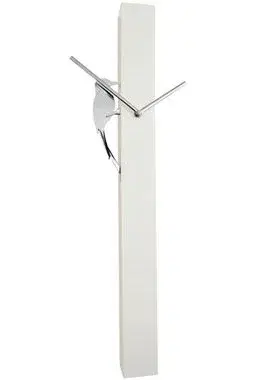 Hodiny Kyvadlové nástenné hodiny 24595 Balvi Woodpecker white 65cm