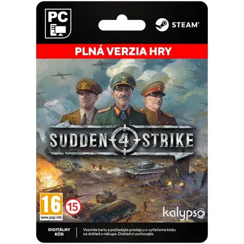 Hry na PC Sudden Strike 4 [Steam]