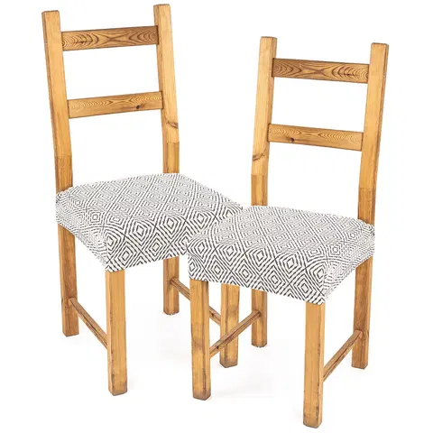 Doplnky do spálne 4Home Napínací poťah na sedák na stoličku Comfort Plus Geometry, 40 - 50 cm, sada 2 ks
