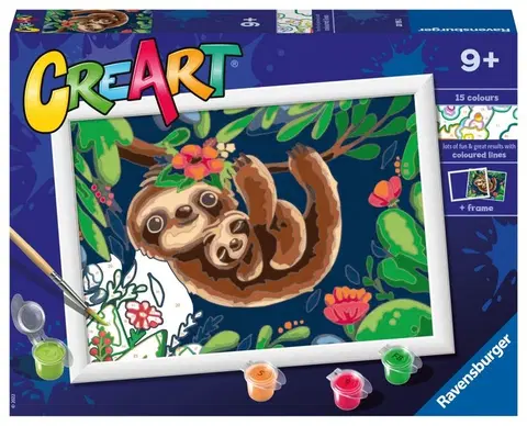 Kreatívne a výtvarné hračky RAVENSBURGER - CreArt Roztomilí leňochodi