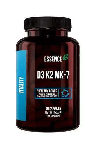 Vitamín D D3 K2 MK-7 - Essence Nutrition 90 kaps.