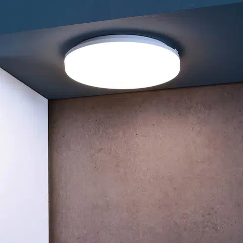 Stropné svietidlá Deko-Light Stropné LED svietidlo Altais, IP54, Ø 22 cm