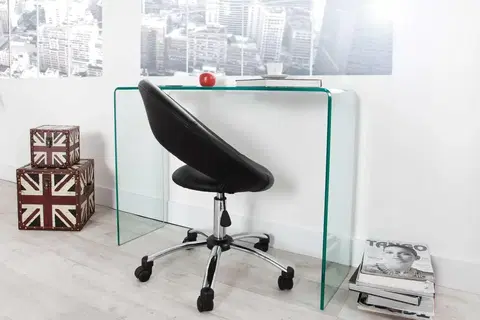 Kancelárske stoly LuxD Sklenený kancelársky stôl Phantom  x