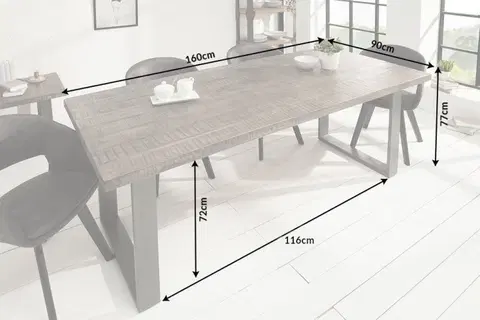 Jedálenské stoly Jedálenský stôl THOR Dekorhome 160x90x77 cm