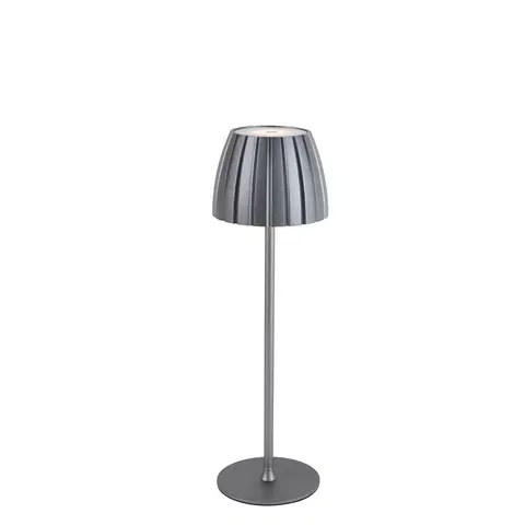 Stolove lampy Moderná stolová lampa šedá 3-stupňová stmievateľná nabíjateľná - Dolce