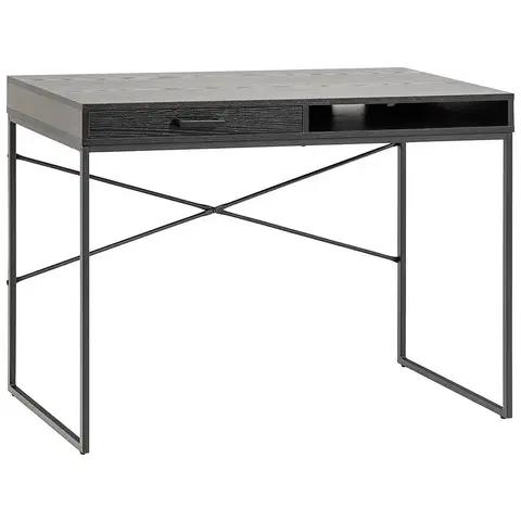 Moderné kancelárske stoly Písací Stôl ash black