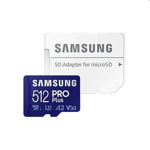 Pamäťové karty Samsung PRO Plus Micro SDXC 512 GB , SD adaptér