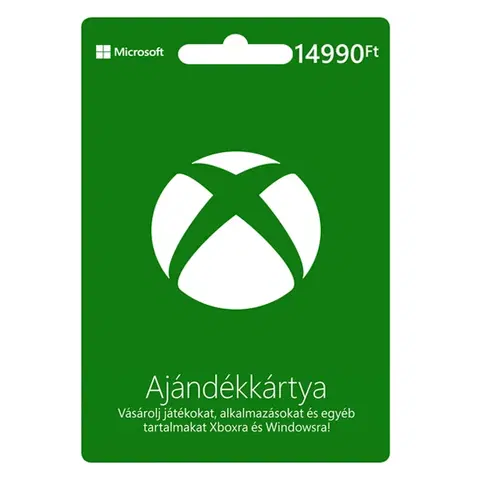 Hry na PC Xbox ajándékkártya 14 990 Ft