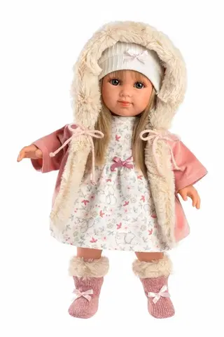 Hračky bábiky LLORENS - 53541 ELENA - realistická bábika s mäkkým látkovým telom - 35 cm