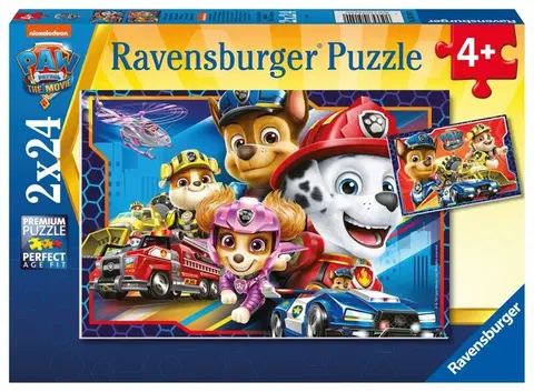 Hračky puzzle RAVENSBURGER - Labková patrola: Záchranári 2x24 dielikov