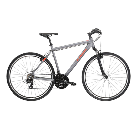 Bicykle Pánsky crossový bicykel Kross Evado 1.0 28" - model 2023 grafitová/červená - S (17", 158-170 cm)