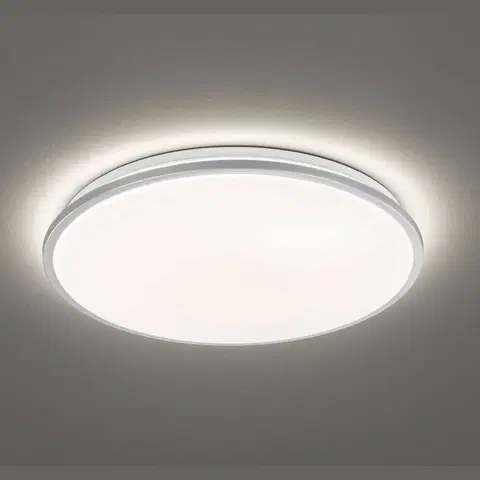 Stropné svietidlá FISCHER & HONSEL Jaso LED stropné svietidlo, stmievateľné, Ø 40 cm, strieborná