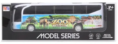 Hračky - dopravné stroje a traktory LAMPS - Autobus Safari kovový na batérie