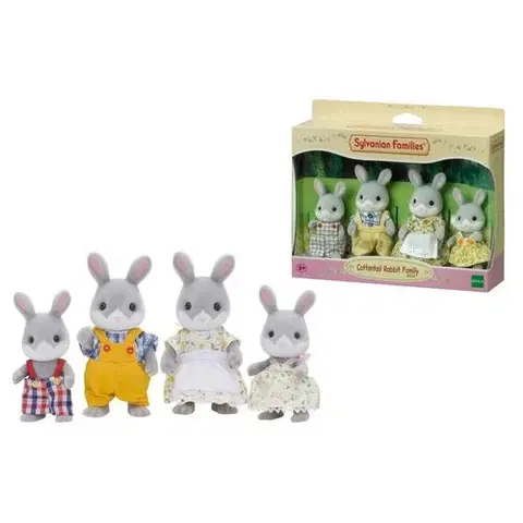 Drevené hračky Sylvanian Families Rodina sivýc králikov